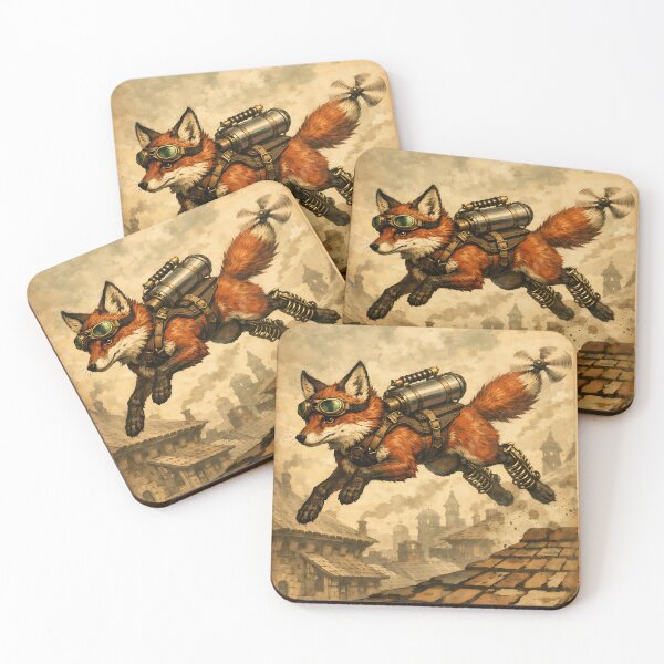 Item preview, The Aviator Messenger Fox - Steampunk Animal designed and sold by bapupa.