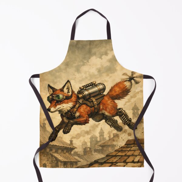 Item preview, The Aviator Messenger Fox - Steampunk Animal designed and sold by bapupa.