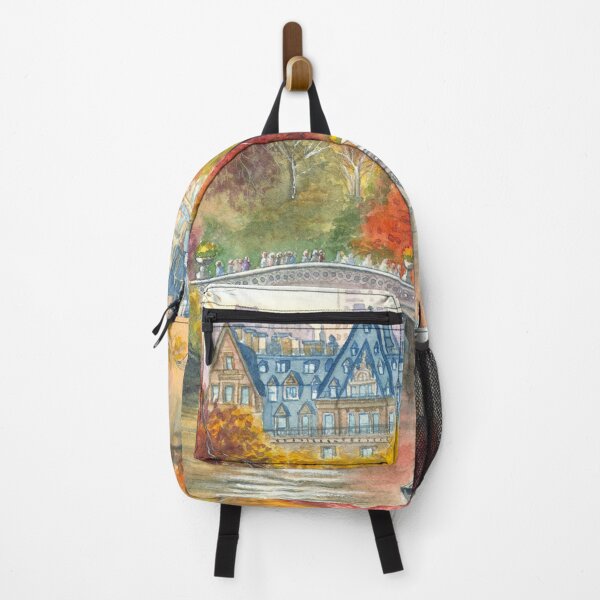 Item preview, Original Central Park Watercolor Painting - "Autumn at Bow Bridge"  designed and sold by Katherine Miller Art.
