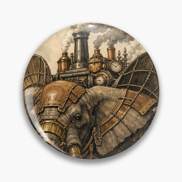 Item preview, The Boiler-Plate Elephant - Steampunk Animal designed and sold by bapupa.