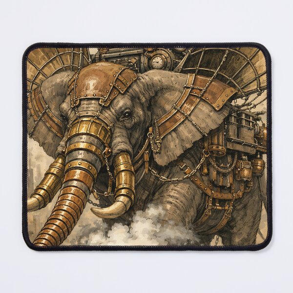 Item preview, The Boiler-Plate Elephant - Steampunk Animal designed and sold by bapupa.