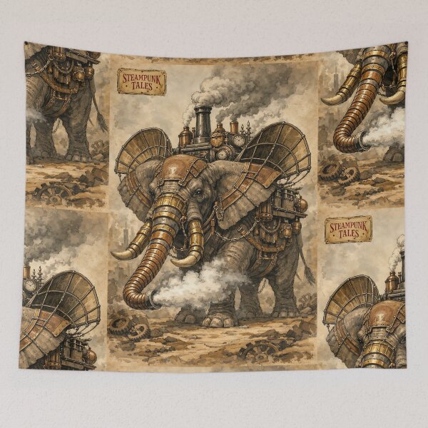 Item preview, The Boiler-Plate Elephant - Steampunk Animal designed and sold by bapupa.