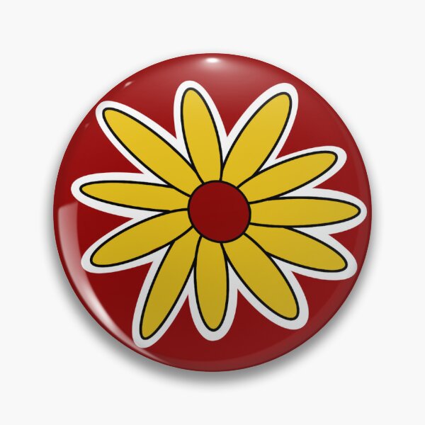 Item preview, College Colors Daisy with Yellow Petals with Red Center designed and sold by depressedmedstu.