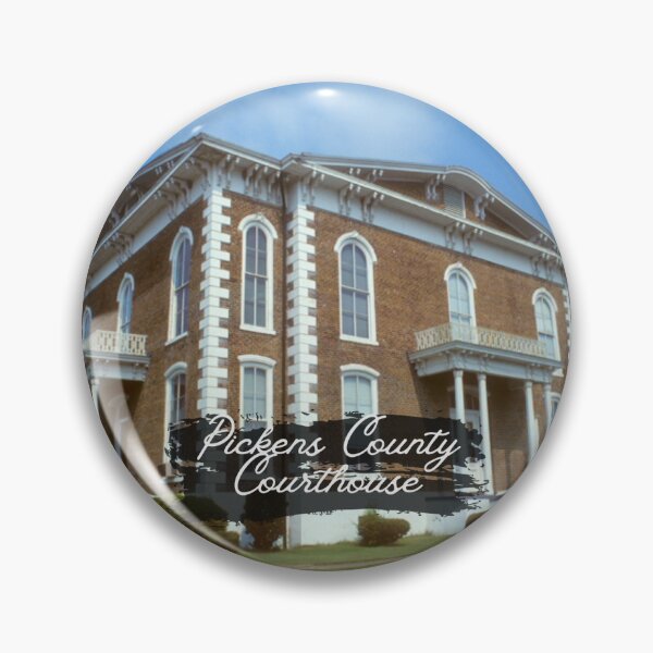 Item preview, Pickens County Courthouse Cursive Caption designed and sold by GhostlyWorld.