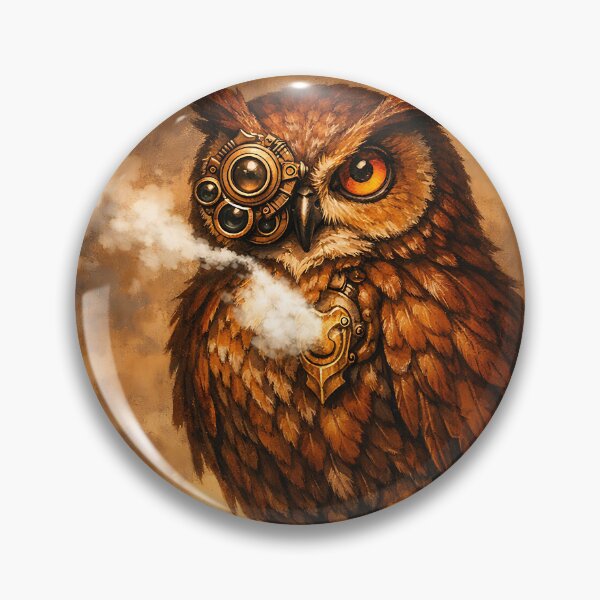 Item preview, The Clockwork Great Horned Owl - Steampunk Animal designed and sold by bapupa.