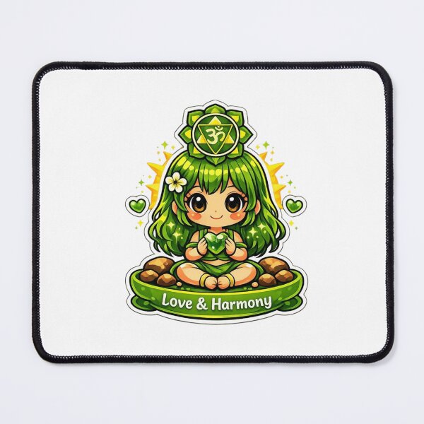 Item preview, Love & Harmony - Heart Chakra Chibi Girl designed and sold by Pulp-Peel.