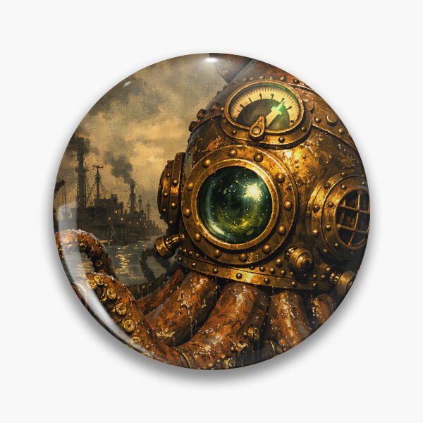 Item preview, The Depth-Gauge Cephalopod - Steampunk Animal designed and sold by bapupa.