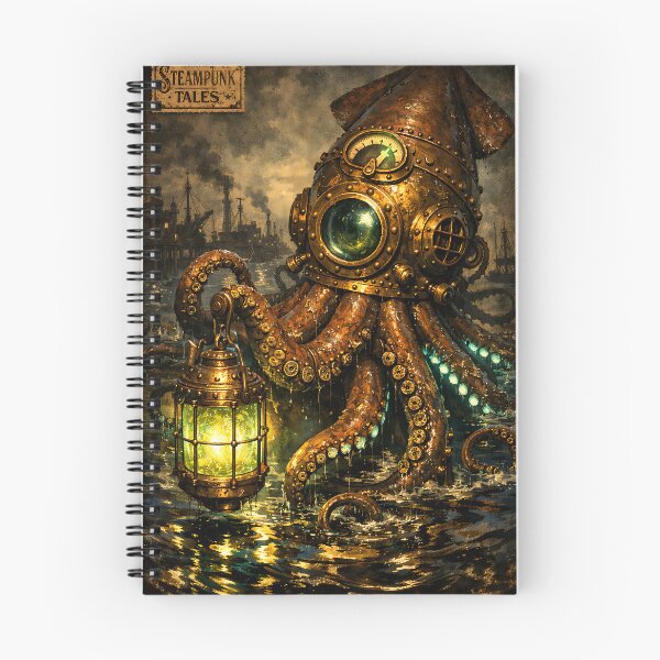 Item preview, The Depth-Gauge Cephalopod - Steampunk Animal designed and sold by bapupa.