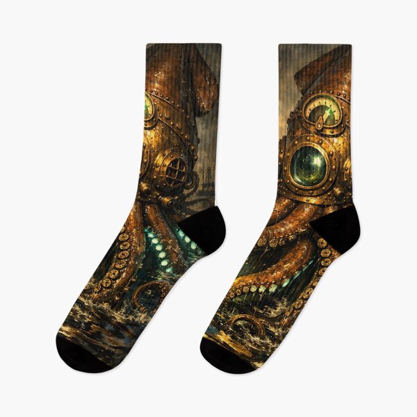 Item preview, The Depth-Gauge Cephalopod - Steampunk Animal designed and sold by bapupa.