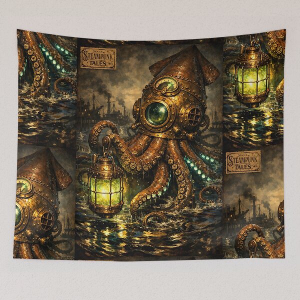 Item preview, The Depth-Gauge Cephalopod - Steampunk Animal designed and sold by bapupa.