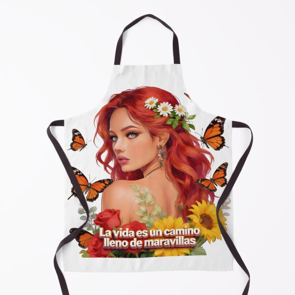 Item preview, Woman with Flowers and Butterflies - Life is a Path of Wonders designed and sold by Skully-Studio.