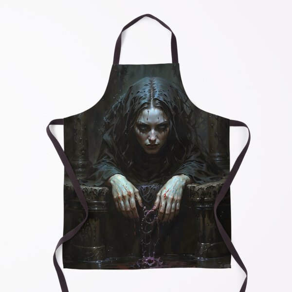Item preview, Dark Witch at the Ritual Well Portrait designed and sold by DarkHolyQueen.