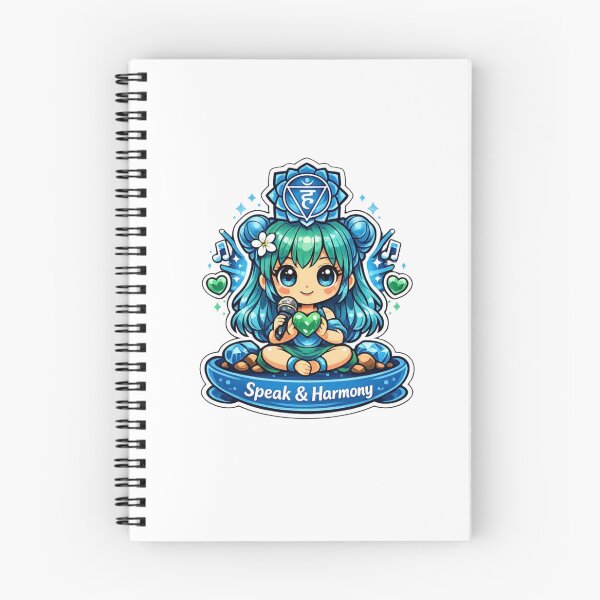 Item preview, Speak & Harmony - Throat Chakra Chibi Girl designed and sold by Pulp-Peel.