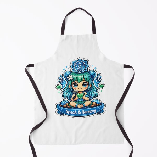 Item preview, Speak & Harmony - Throat Chakra Chibi Girl designed and sold by Pulp-Peel.