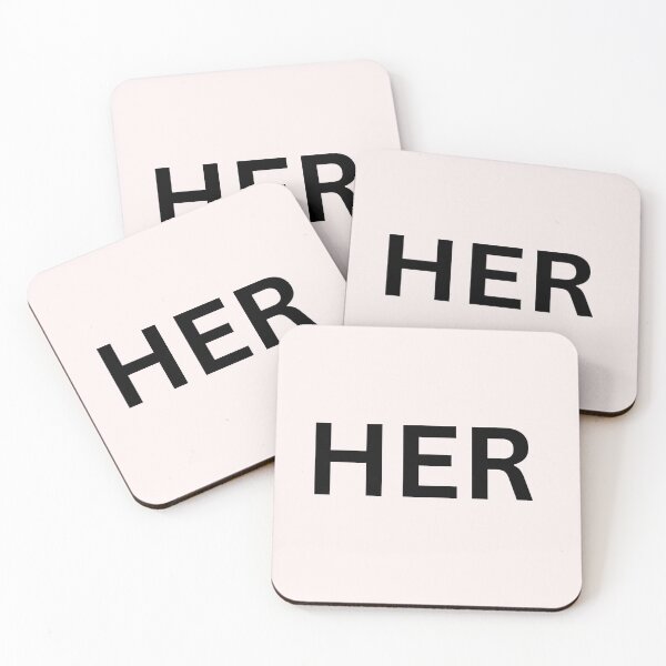Item preview, HER. – Minimal Black Typography Design  designed and sold by KleanGirlAesthetics.
