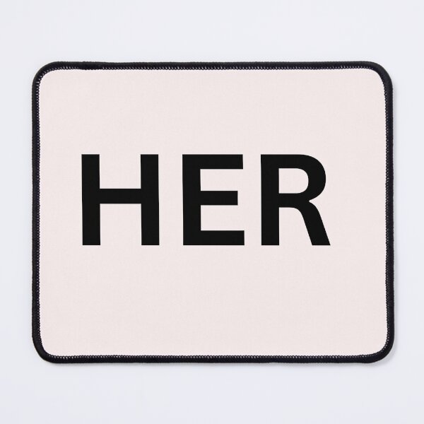 Item preview, HER. – Minimal Black Typography Design designed and sold by KleanGirlAesthetics.