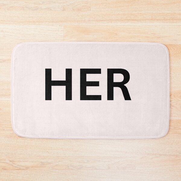 Item preview, HER. – Minimal Black Typography Design  designed and sold by KleanGirlAesthetics.