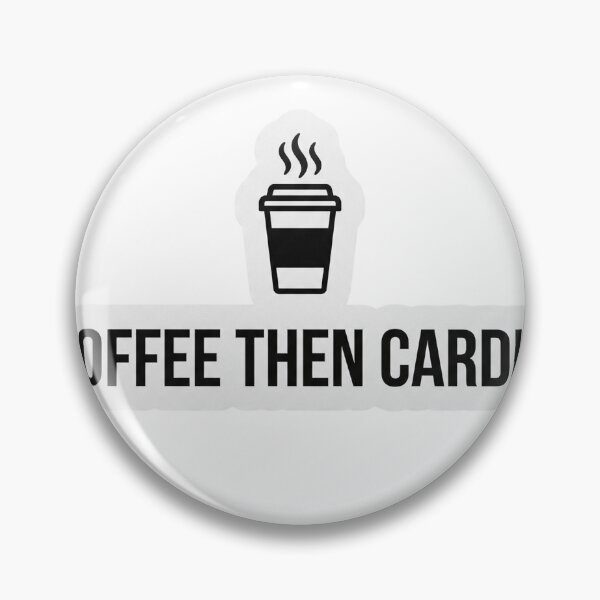 Item preview, Coffee Then Cardio Funny Fitness Sticker Coffee Lover Gym Humor Gift designed and sold by Bmd4Fitness.