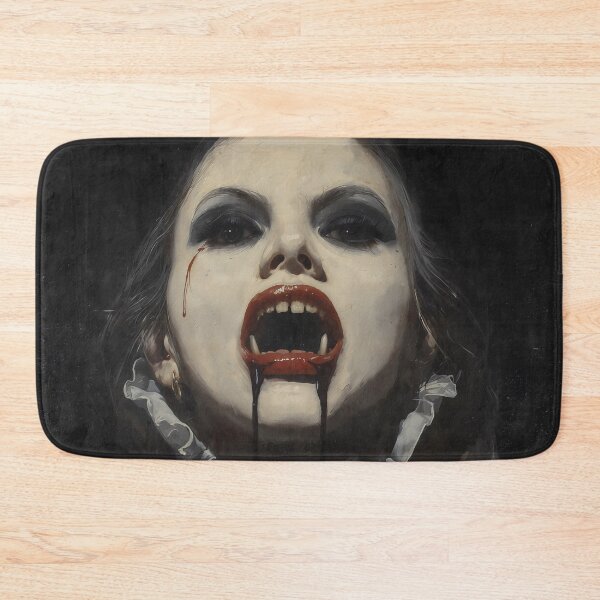 Item preview, Gothic Victorian Vampire Woman Portrait (Fangs and Blood) designed and sold by DarkHolyQueen.