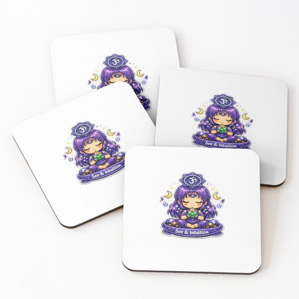 Item preview, See & Intuition - Third Eye Chakra Chibi Girl designed and sold by Pulp-Peel.