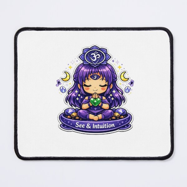 Item preview, See & Intuition - Third Eye Chakra Chibi Girl designed and sold by Pulp-Peel.