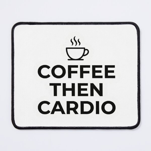 Item preview, Coffee Then Cardio Funny Fitness Sticker Coffee Lover Gym Humor Gift designed and sold by Bmd4Fitness.