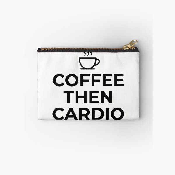Item preview, Coffee Then Cardio Funny Fitness Sticker Coffee Lover Gym Humor Gift designed and sold by Bmd4Fitness.