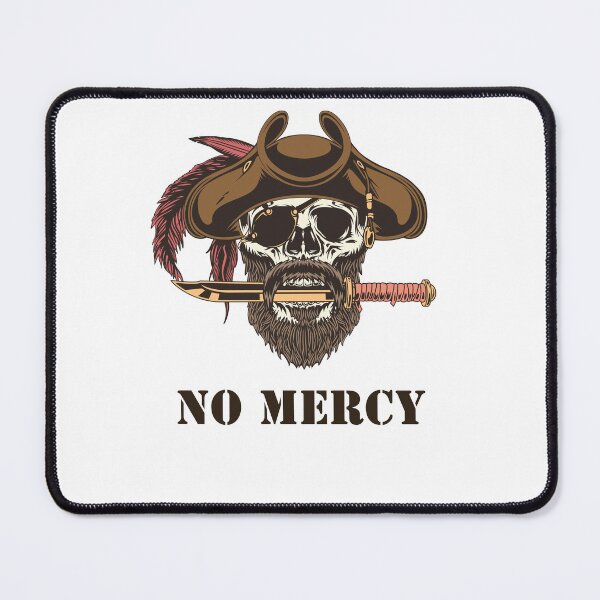 Item preview, No Mercy Pirate Skull – Vintage Skull T-Shirt designed and sold by AM.87.