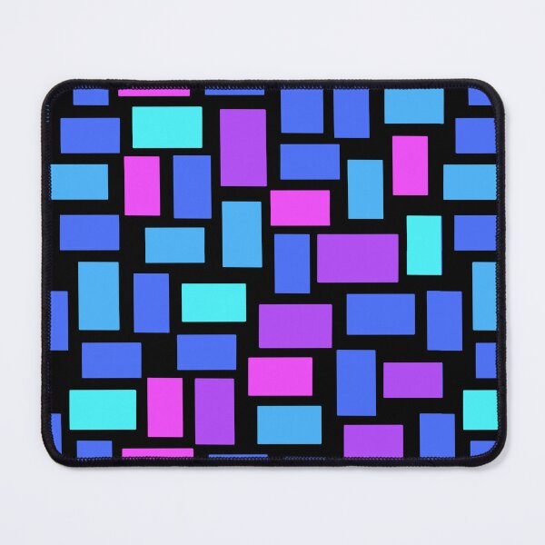 Item preview, Riot of rectangles in blue pink and purple designed and sold by MarySchwindt.