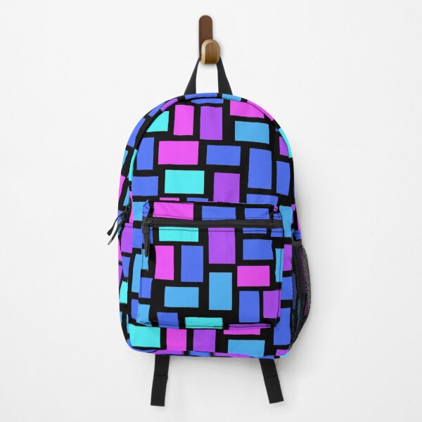 Item preview, Riot of rectangles in blue pink and purple designed and sold by MarySchwindt.