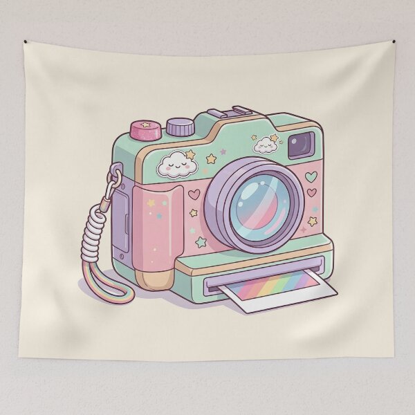Item preview, Cute Instant Camera Pastel Retro designed and sold by LMDIGITAL6.