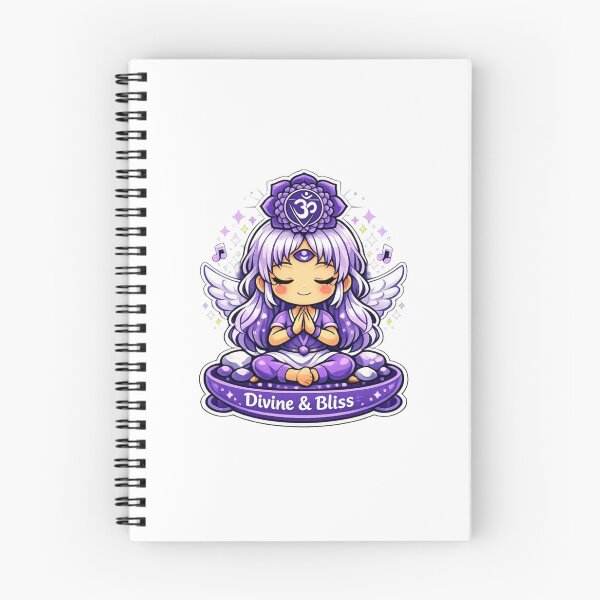 Item preview, Divine & Bliss - Crown Chakra Chibi Girl designed and sold by Pulp-Peel.