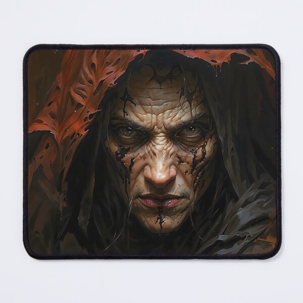 Item preview, Dark Monk Portrait in Red Hooded Cloak designed and sold by DarkHolyQueen.