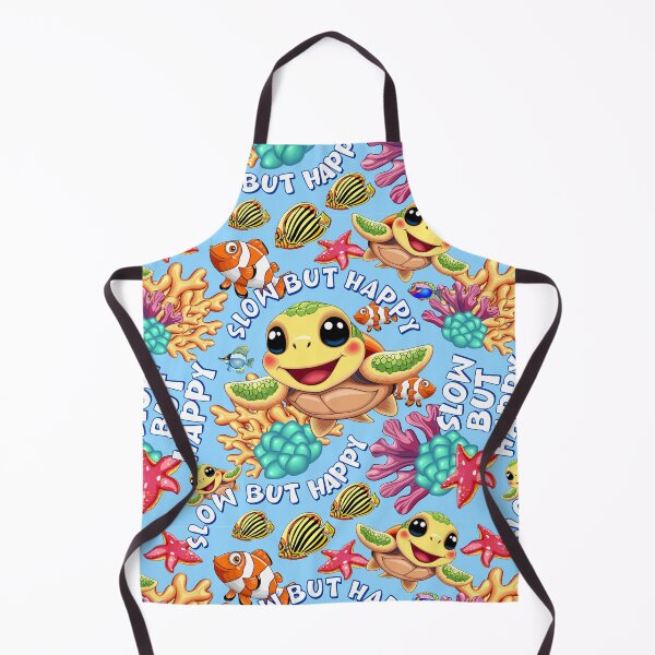 Item preview, Slow but Happy Kawaii cute Baby Sea turtle for kids designed and sold by BluedarkArt.
