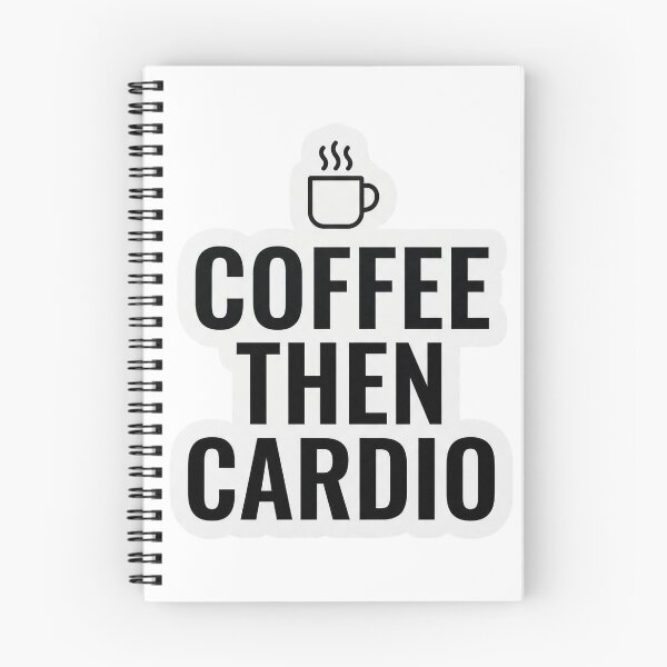 Item preview, Coffee Then Cardio Funny Fitness Sticker Coffee Lover Gym Humor Gift designed and sold by Bmd4Fitness.