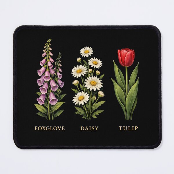 Item preview, Foxglove Daisy Tulip floral designed and sold by Kladhadredo.