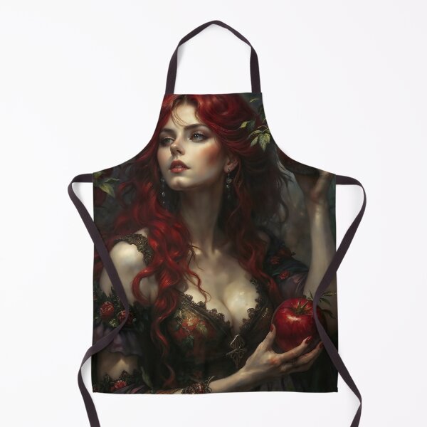 Item preview, Red Hair Maiden Portrait with Apples designed and sold by DarkHolyQueen.