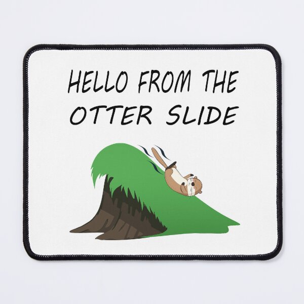 Item preview, Hello from the Otter Slide | Cute Otter Pun designed and sold by Lainey1978.