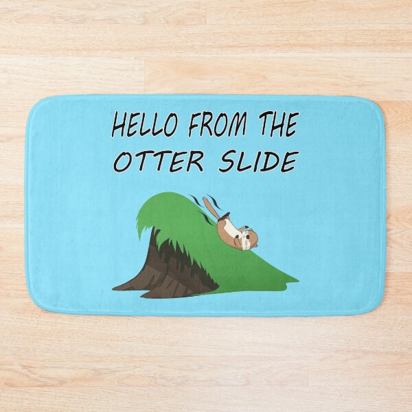 Item preview, Hello from the Otter Slide | Cute Otter Pun designed and sold by Lainey1978.