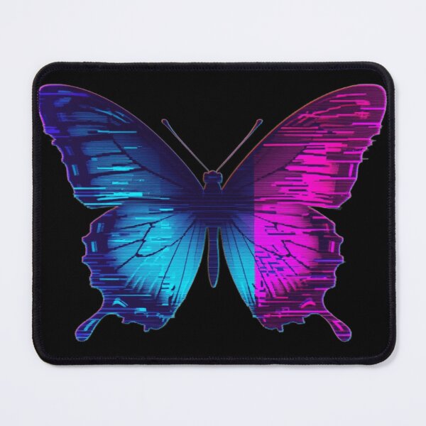 Item preview, Glitch Art Butterfly Digital Distortion Aesthetic designed and sold by Retro Mood Co.