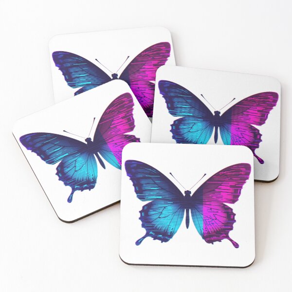 Item preview, Glitch Art Butterfly Digital Distortion Aesthetic designed and sold by Retro Mood Co.