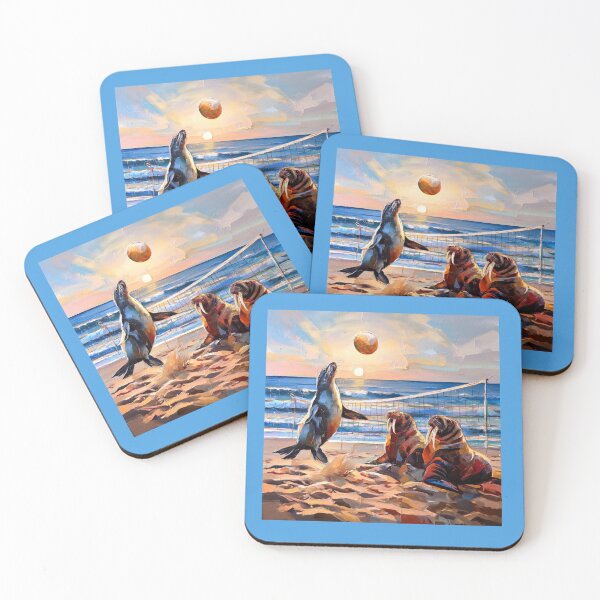 Item preview, Sunset Spike: The Surreal Beach Volleyball Match designed and sold by daweave77.