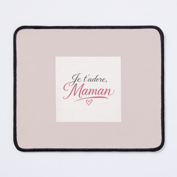 Item preview, French Mother’s Day Typography – Je t’adore, Maman – Elegant Minimal Design designed and sold by Novel Works Studio.
