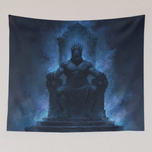 Item preview, Hades on His Obsidian Throne designed and sold by Rtymer.