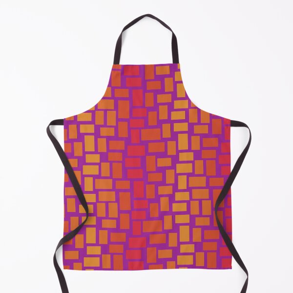 Item preview, Riot of rectangles in warm shades on purple designed and sold by MarySchwindt.