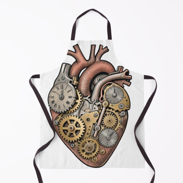 Item preview, Analog Heart Vintage Mechanical Steampunk Art designed and sold by Retro Mood Co.