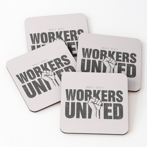 Item preview, May Day Workers United - Vintage Distressed Labor Rights Fist Graphic designed and sold by PACS0011.