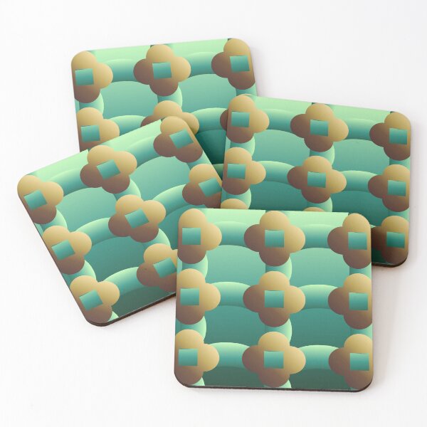 Item preview, Abstract Gold Coins Pattern designed and sold by Gradient Concept.