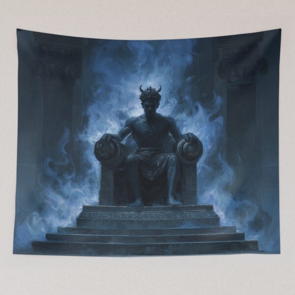 Item preview, Hades on His Obsidian Throne designed and sold by Rtymer.