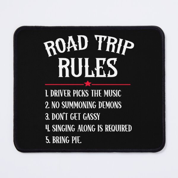Item preview, Driver Picks The Music Road Trip Rules Funny Supernatural designed and sold by Say It With Ink.